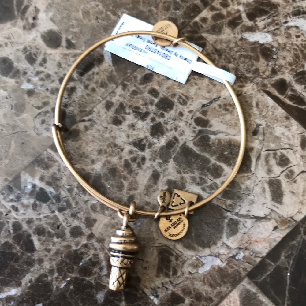 Alex and Ani ice cream charm bracelet